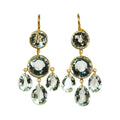 Small Gabrielle Earrings- Green Quartz