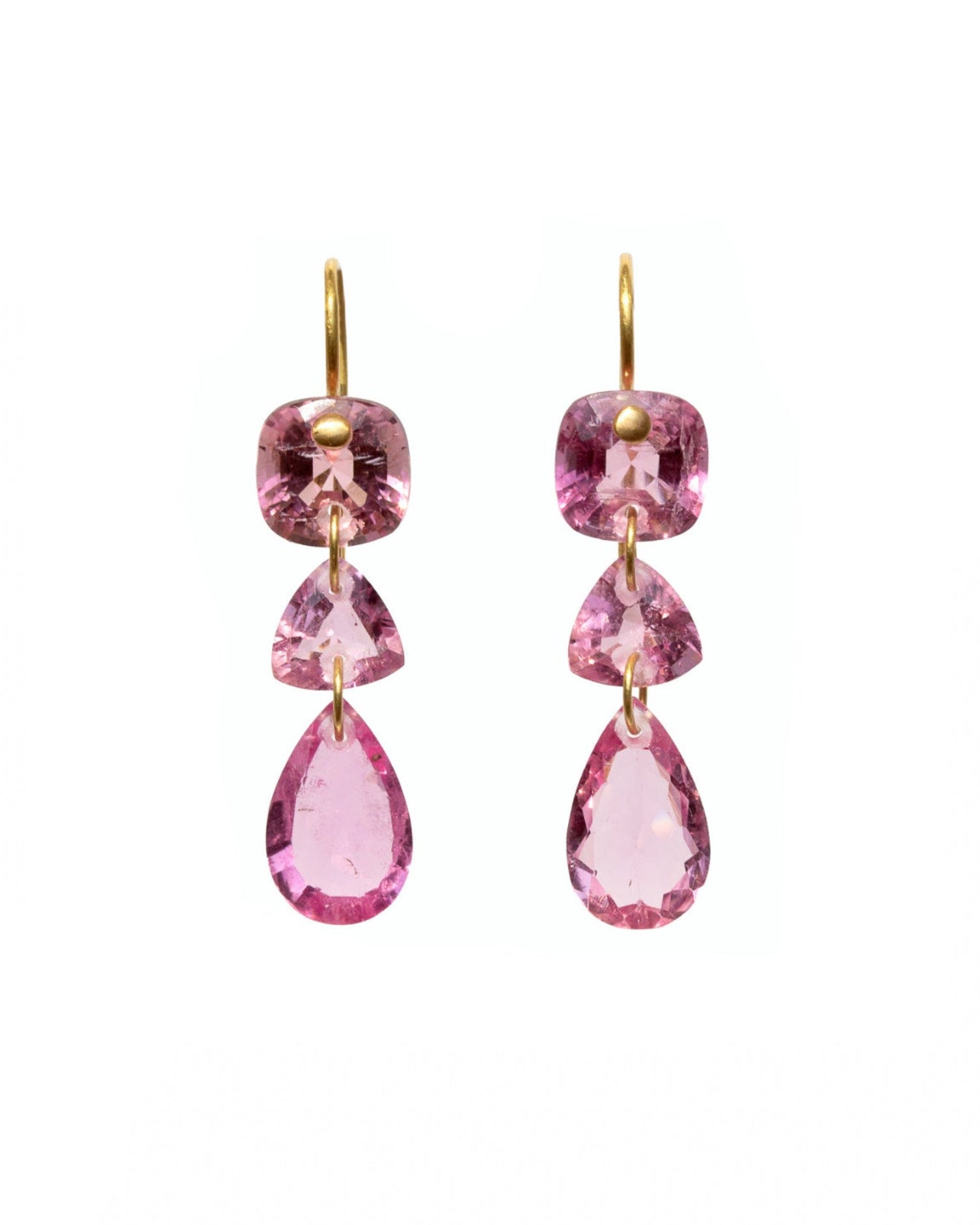 Pink Tourmaline Jemima Earrings