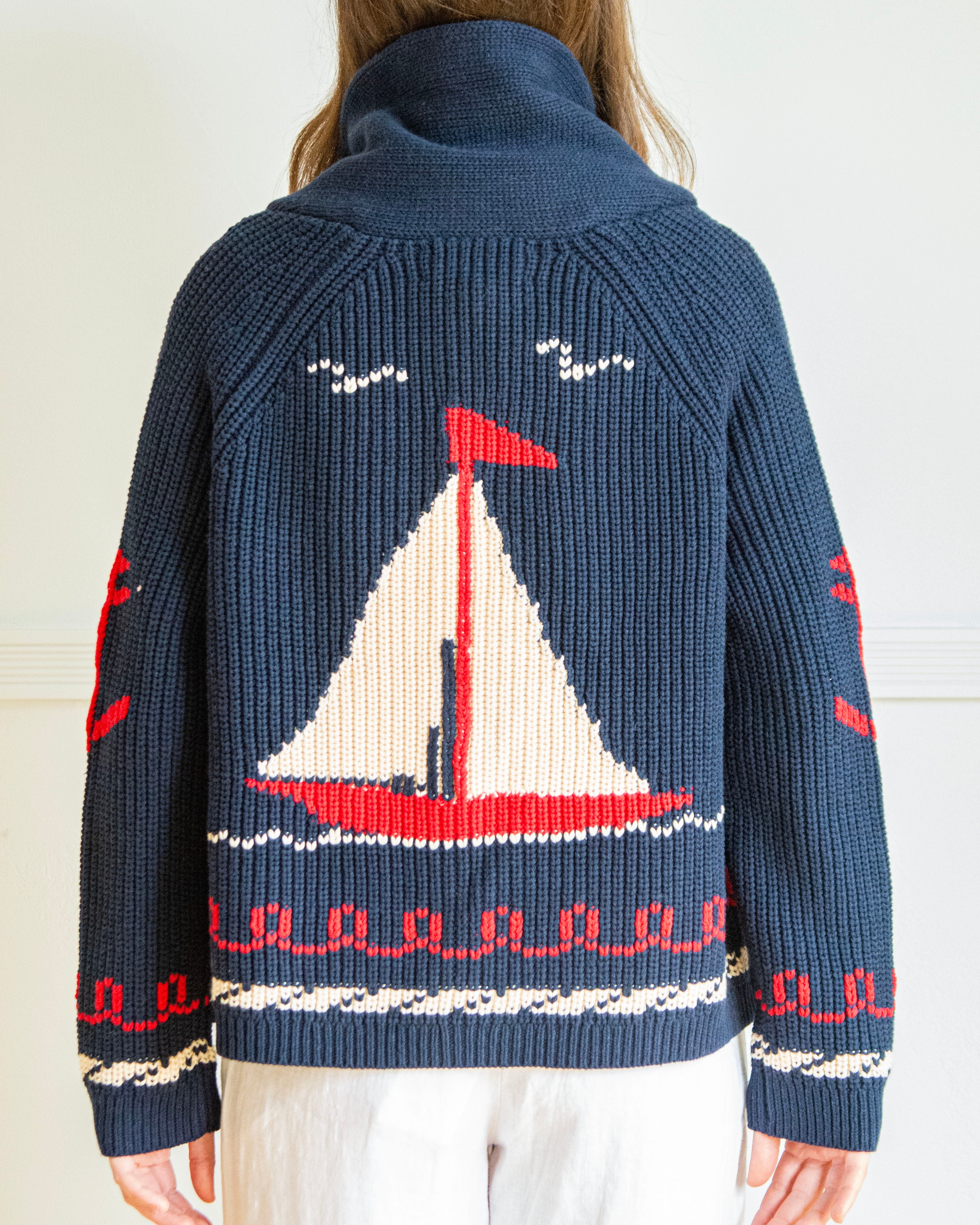 Sailboat Cardigan