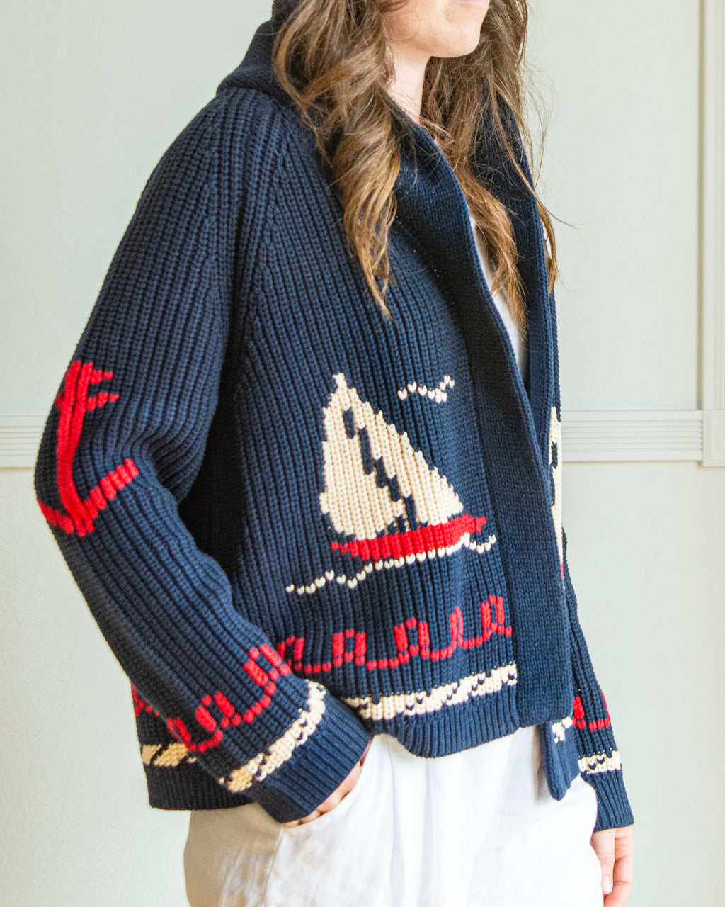 Sailboat Cardigan