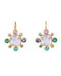 Rose Quartz Byzantine Earrings